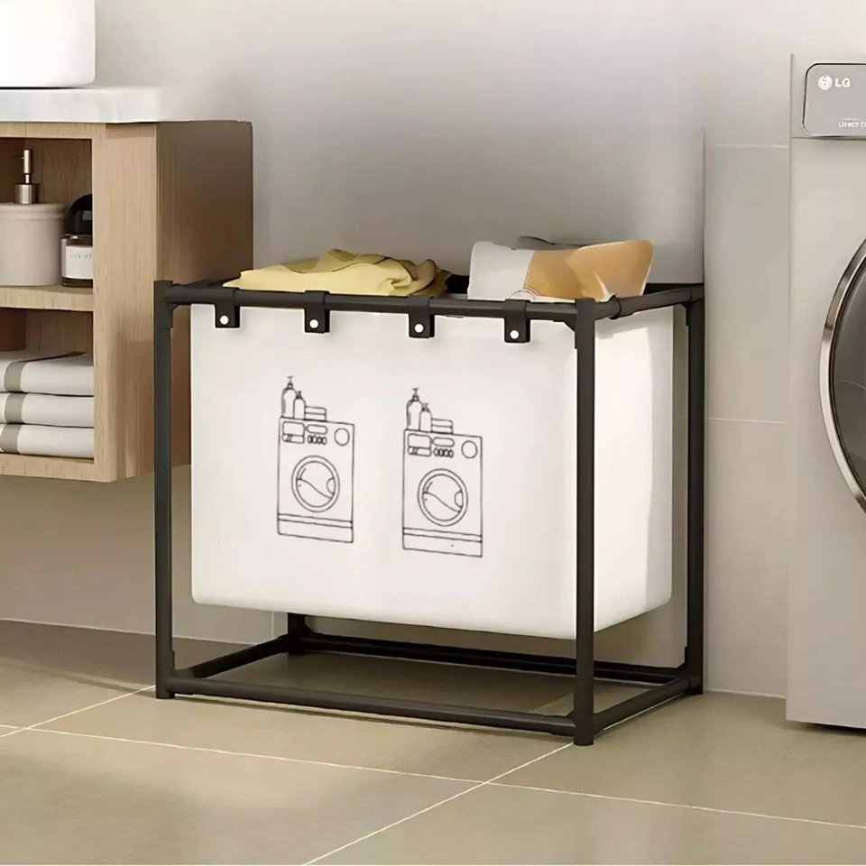 Cos de Rufe, Flippy, 1 Cos, Cadru de Otel Inoxidabil, 97 x 44 x 57 cm, Negru [3]