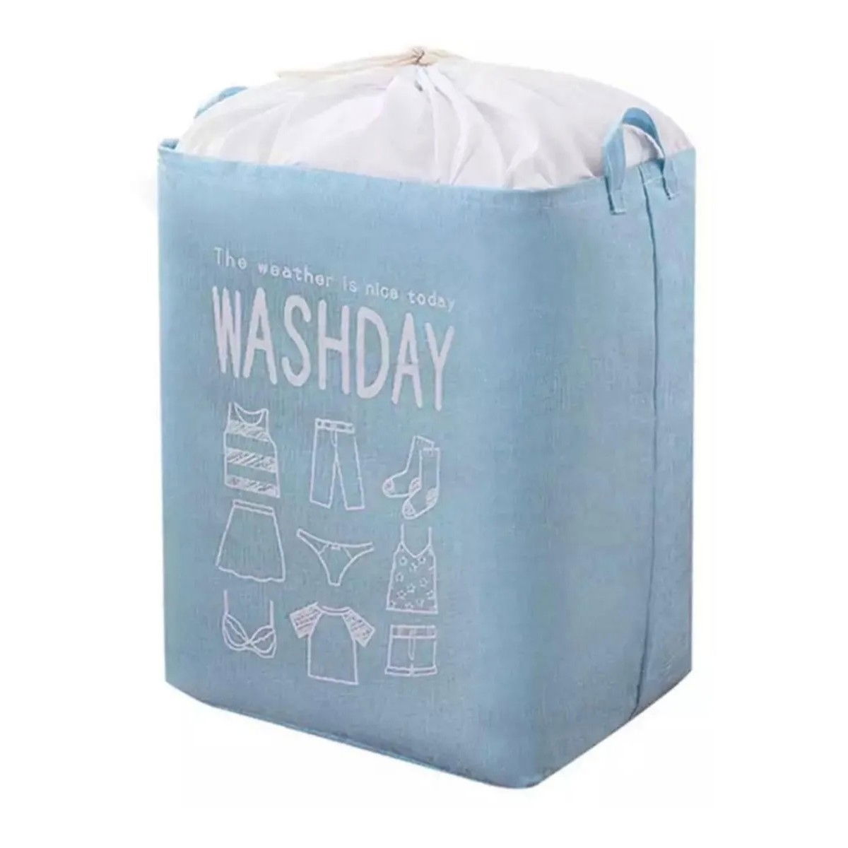 Cos de rufe, Flippy, 72 L, Textil, 30x40x60 cm, Albastru, Cu imprimeu [4]