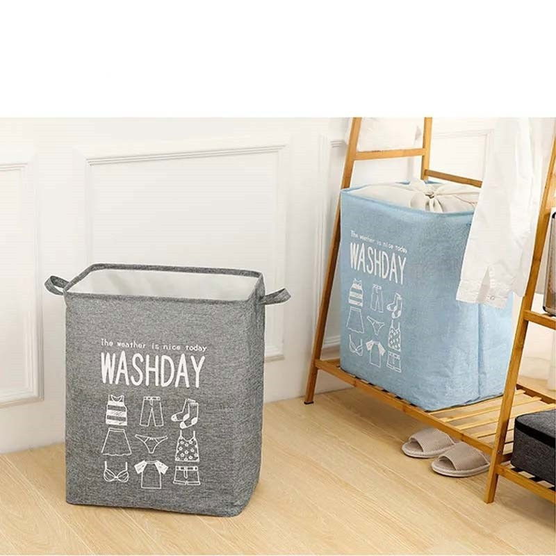 Cos de Rufe, Flippy, 72 L, Textil, 30x40x60 cm, Gri, Cu Imprimeu [5]