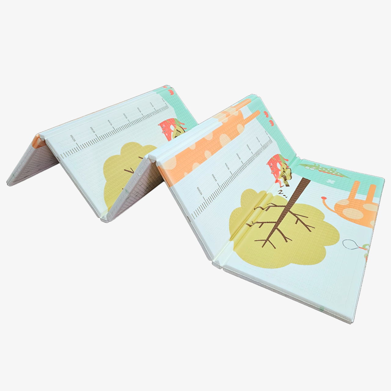 Covoras de Joaca pentru Copii Termic cu 2 Fete, Flippy, Model Girafe si Pinguini, cu Spuma, Impermeabil, Antiderapant, 200cm x 180cm x 1cm [6]