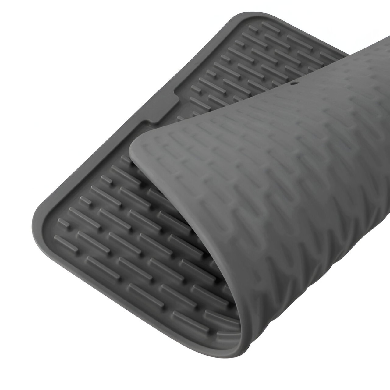 Covoras din Silicon pentru Scurgere Vase, Flippy, Uz Casnic, Rezistent la Temperaturi Ridicate, Izolator, 43x32.5 cm, Negru [7]