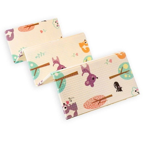 Covoras pentru Copii, Flippy, cu 2 Fete, Model Caprioare/Circ, din XPE+PE, Impermeabil, Antiderapant, Protectie Termica, +3 Luni, Pliabil, 150 x 200 x 1 cm, Multicolor [5]