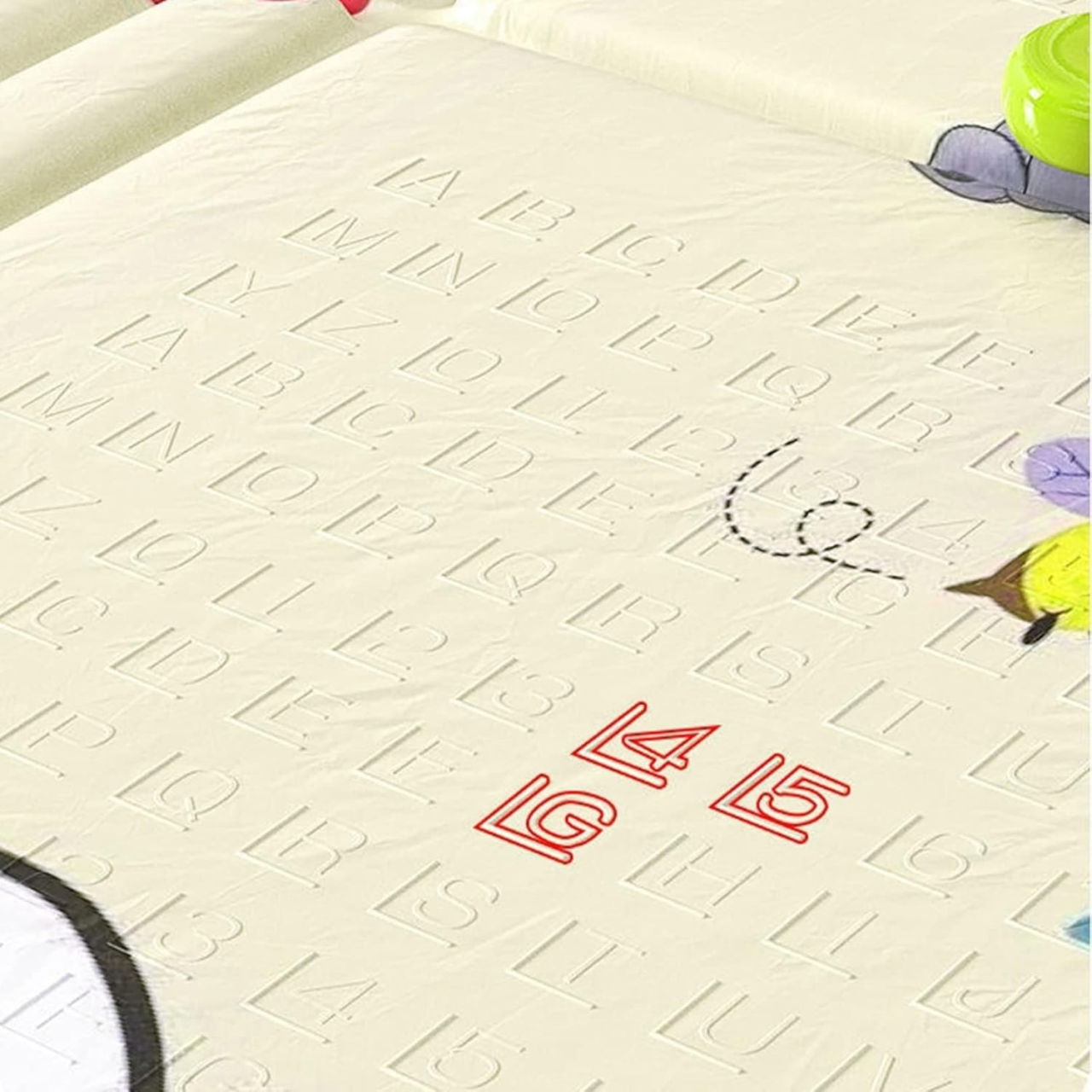 Covoras pentru Copii, Flippy, cu 2 Fete, Model Casute in Copaci/Iepurasi, din XPE+PE, Impermeabil, Antiderapant, Protectie Termica, +3 Luni, Pliabil, 180 x 200 x 1.5 cm, Multicolor [5]