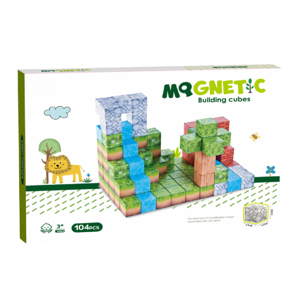 Cuburi magnetice - In natura 104 piese (2.5 cm) [1]