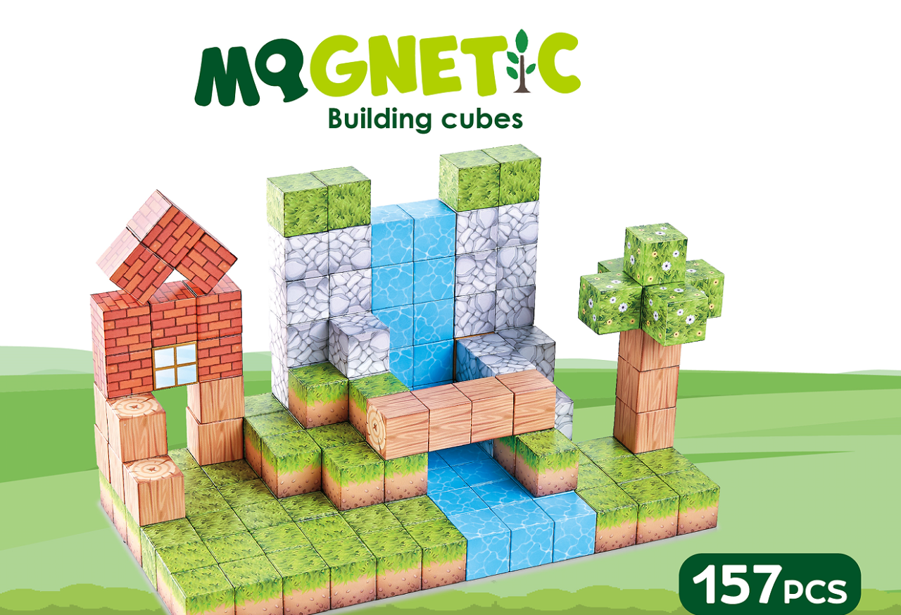 Cuburi magnetice - In natura 157 piese (2.5 cm) [5]