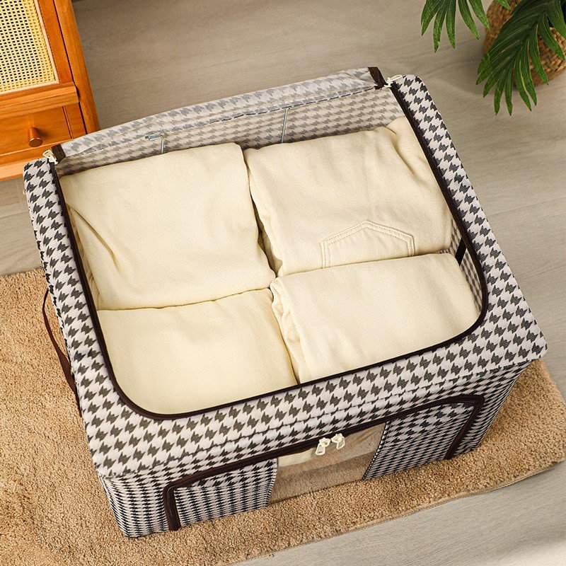 Cutie de Depozitare Pliabila, Flippy, Cu fermoar, 66 L, Textile, 50x40x33 cm, Design Zebra [9]