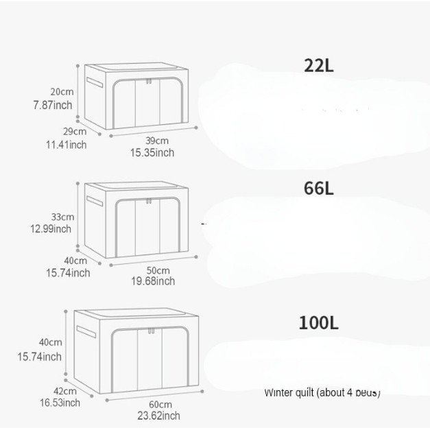 Cutie de Depozitare Pliabila, Flippy, Cu fermoar Bidirectional, 66 L, Textil, 50x40x33 cm, Cadru Metalic, o Fereastra, Suport Baza Stabil din Plastic, Verde [5]