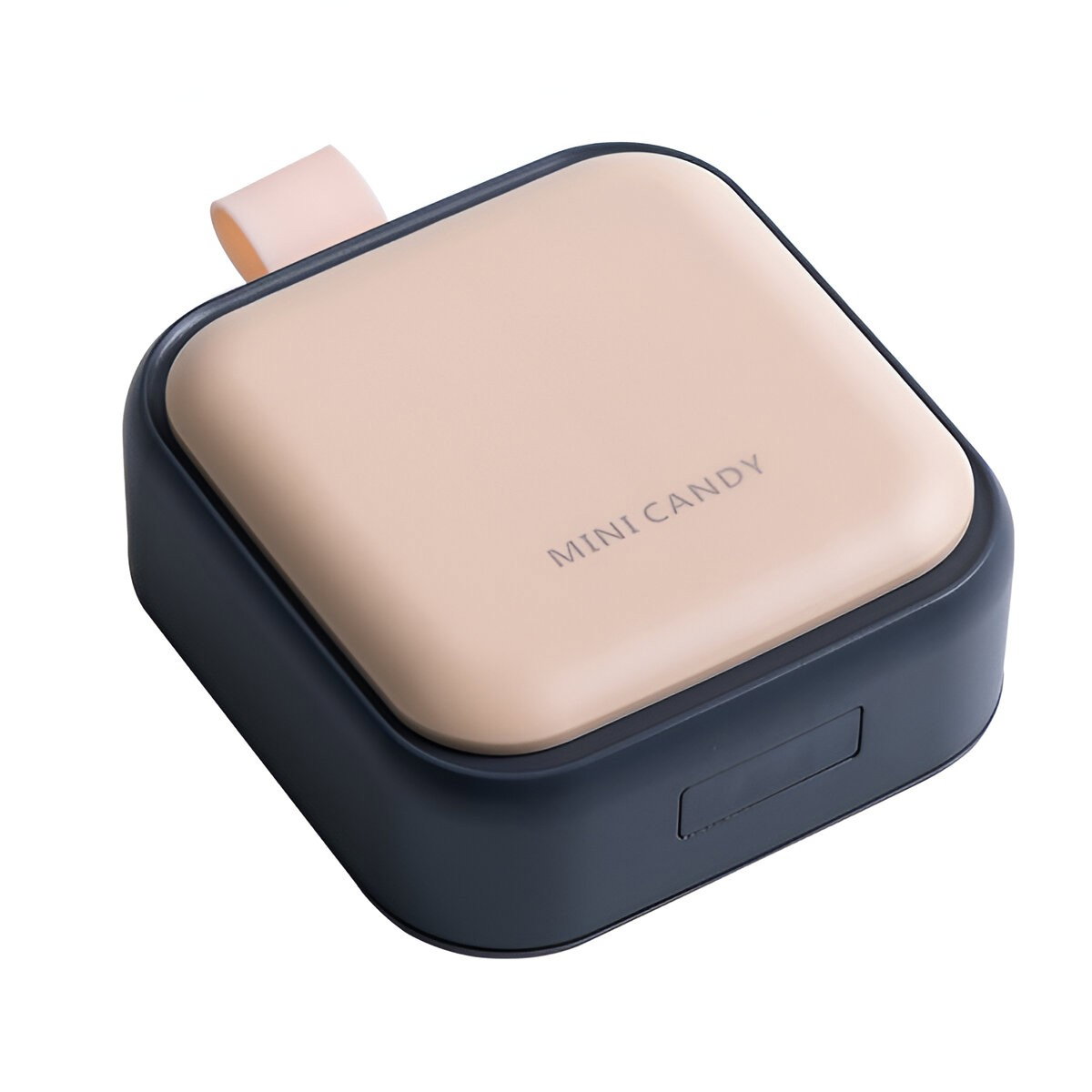 Cutie Depozitare Medicamente Mini, Flippy, 4 Compartimente, Inchidere Etans, Portabila, Patrat, Roz-Negru, PP, 7.5x7.5x3 cm [1]