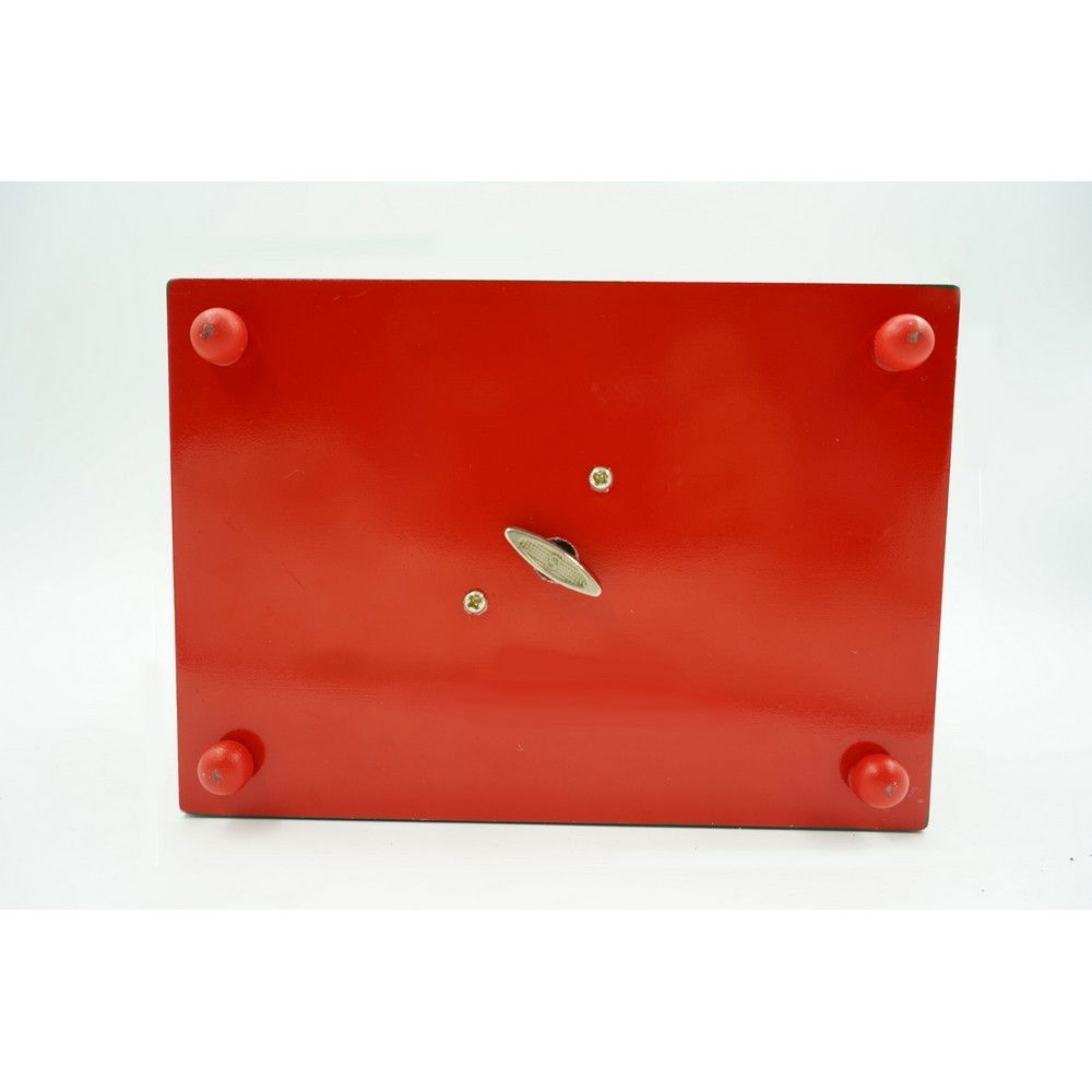 Cutiuta muzicala decorata, Casuta de Craciun, Multicolor, din Lemn, 17 cm x 20 cm, Interior, Flippy [10]