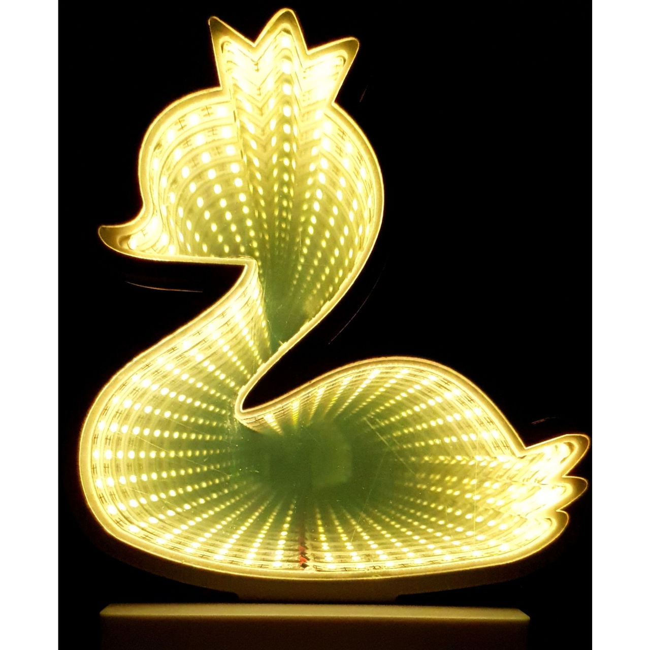 Decoratiune Luminoasa cu Baterii/USB Model Ratusca Alb Cald 17 cm [1]