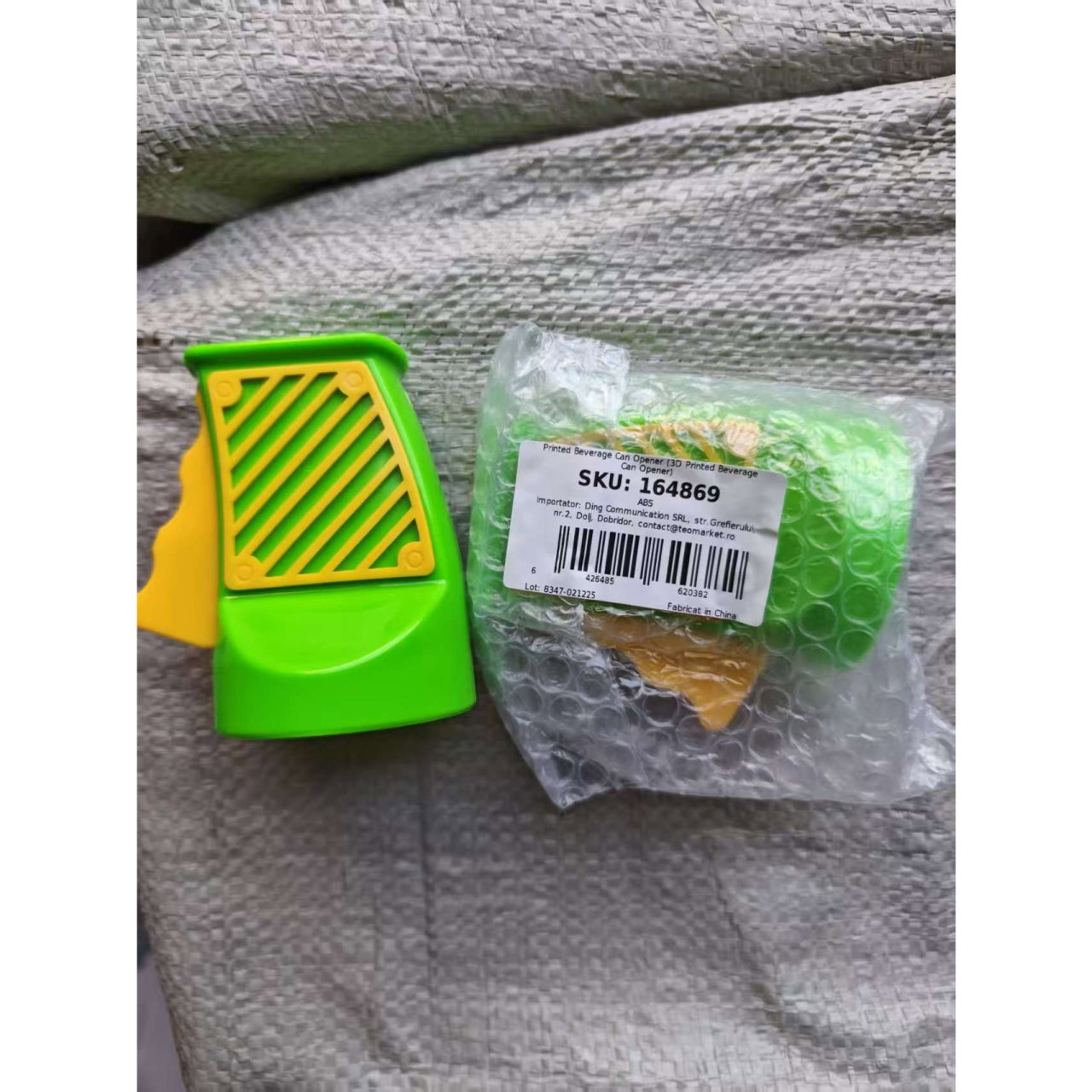 Desfacator Doze, Flippy, din ABS, 10.7 x 8 cm, Manual, Galben/Verde [2]