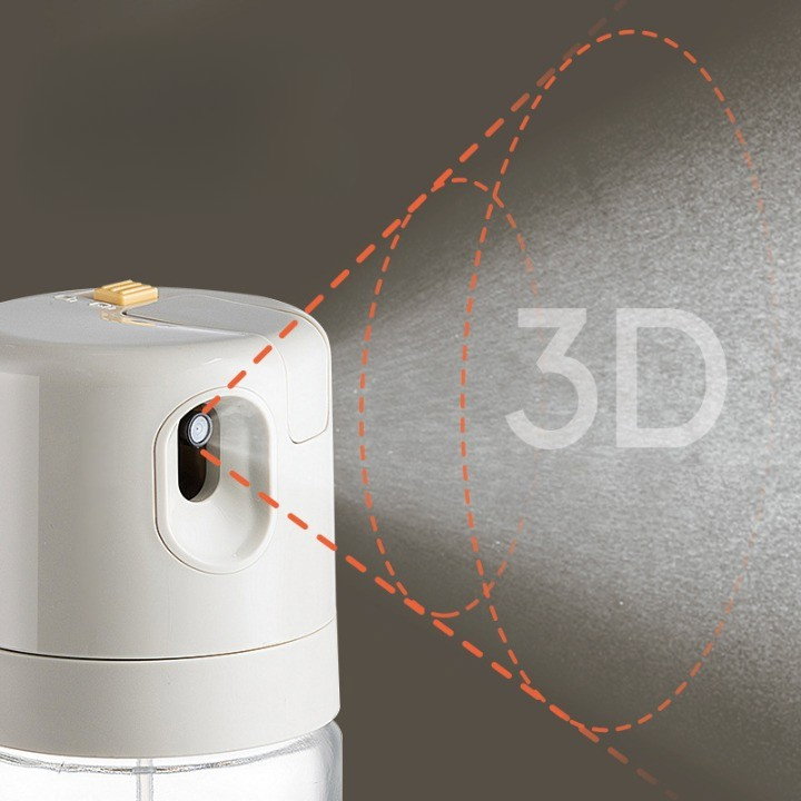 Dispenser pentru Ulei, Flippy, prin Curgere si Pulverizare, Deschidere si Inchidere Automata a Rezervorul, 550mL, 11.4x7.8x22.8cm, Gri [7]