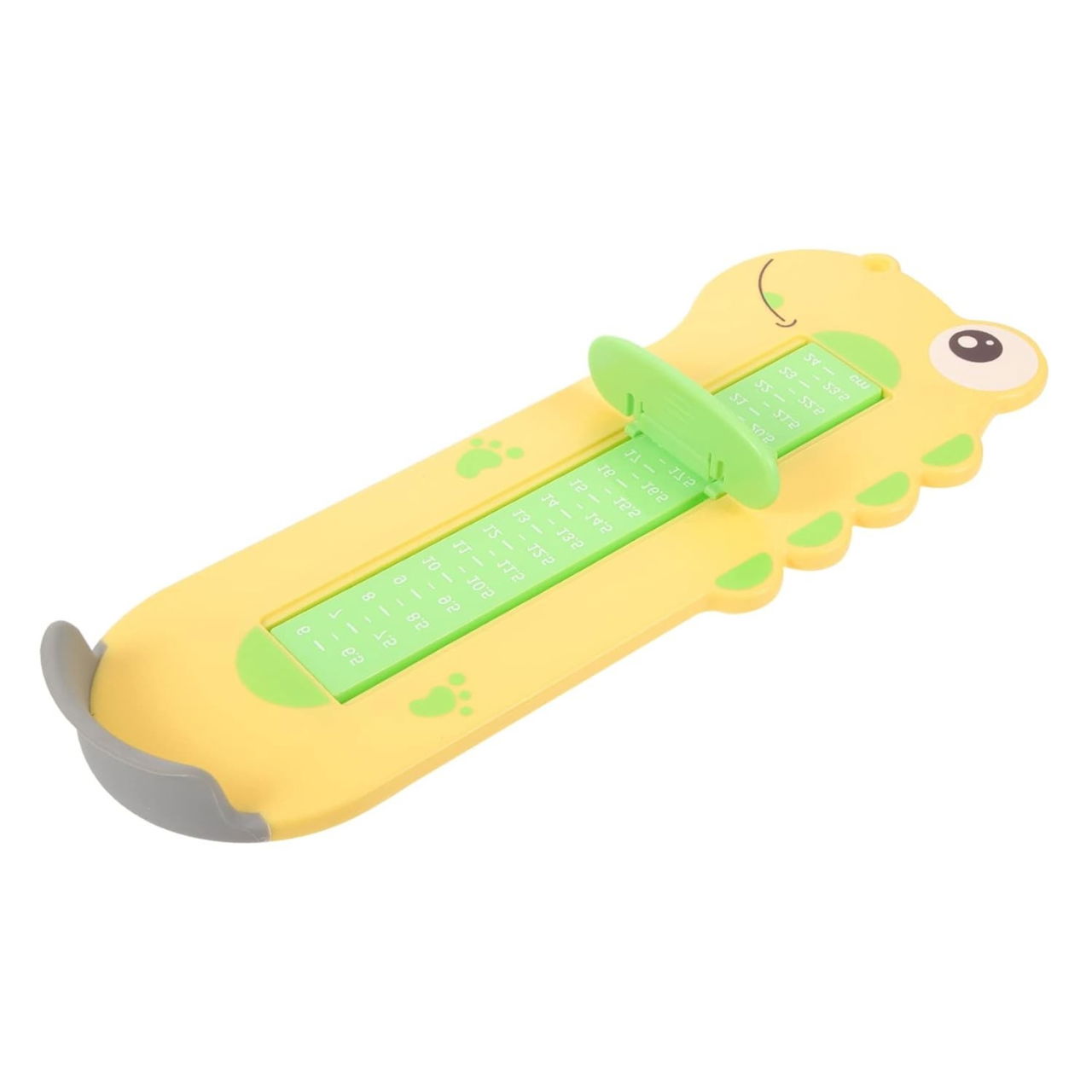Dispozitiv de Masurat Talpa Piciorului pentru Bebelusi, Flippy, 9-24, Model Dinozaur, Galben [2]