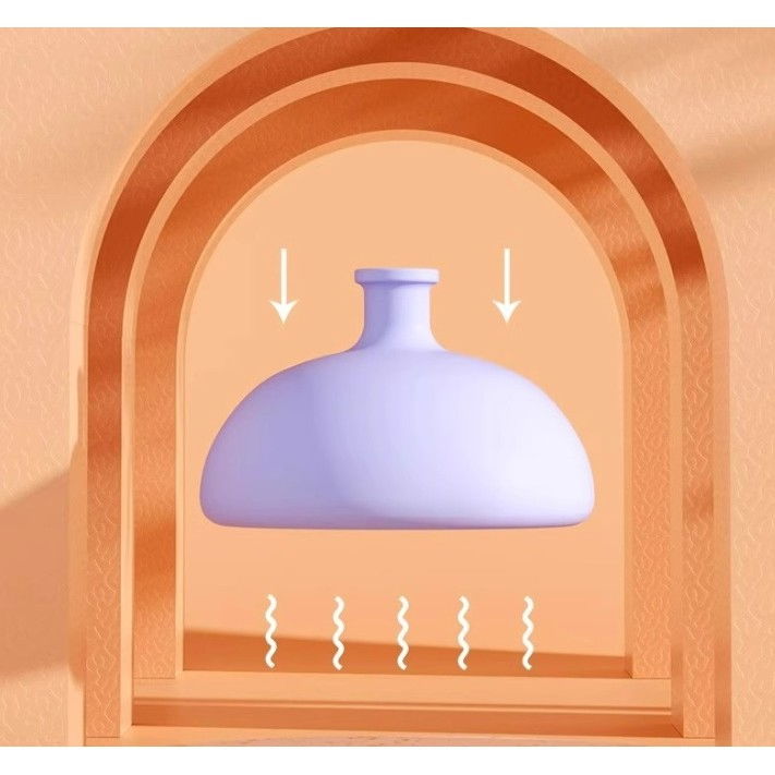 Dispozitiv Terapeutic Sputa, Flippy, Cupa pentru Terapie Toracica, Dispozitiv de Eructare, pentru Adulti si Copii, 10 x 6.5 cm, din Silicon, Mov [5]