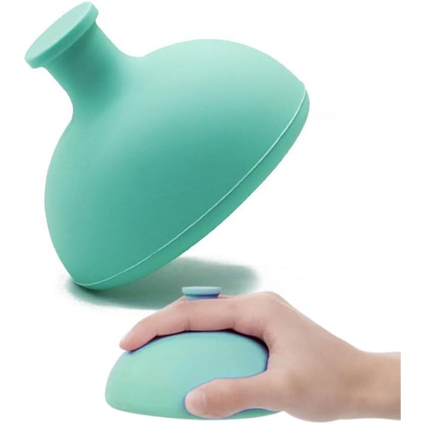 Dispozitiv Terapeutic Sputa, Flippy, Cupa pentru Terapie Toracica, Dispozitiv de Eructare, pentru Sugari si Copii, 7.5 x 6 cm, din Silicon, Verde [4]