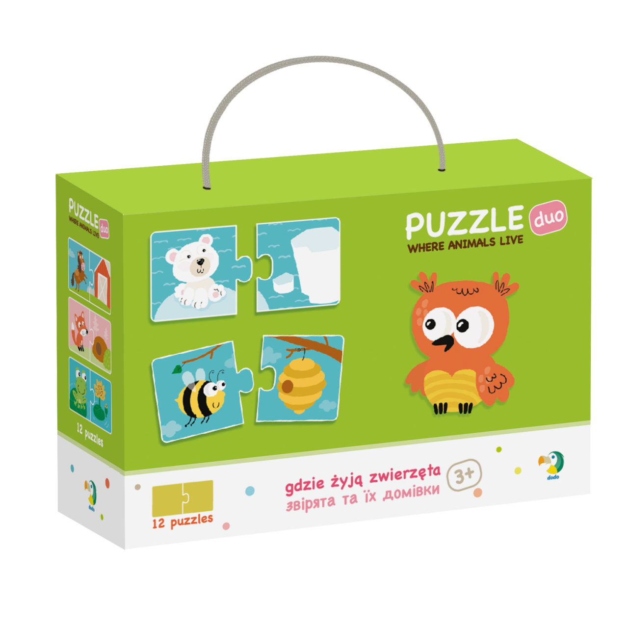 Duo Puzzle - Unde traiesc animalele? (2 piese) [1]