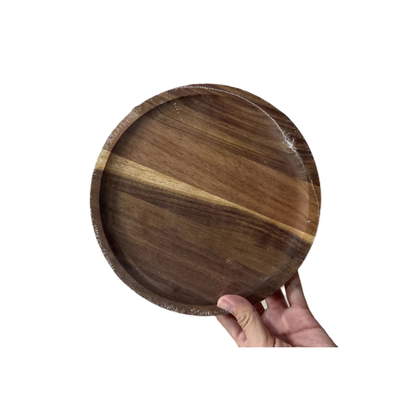 Farfurie din Lemn, Flippy, Rotunda, pentru Alimente sau Decor, 10 x 1.5 cm, Natur [6]