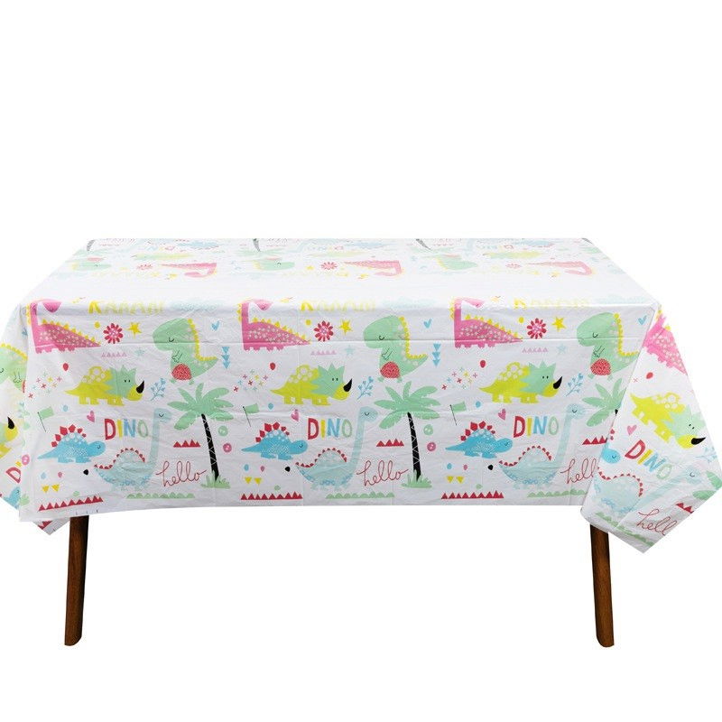 Fata de Masa Dreptunghiulara, Flippy, Colectia Dino Park, 180 x 108 cm, din PE, Anti-pete, Impermeabila, Multicolor [1]