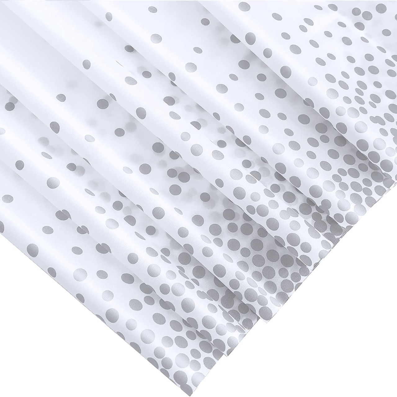 Fata de Masa, Flippy, din PEVA, Imprimeu Buline, 137 x 274 cm, Impermeabila, Fara Pete, Curatare Rapida, Argintiu [2]