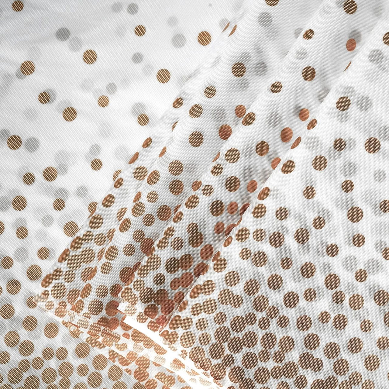 Fata de Masa, Flippy, din PEVA, Imprimeu Buline, 137 x 274 cm, Impermeabila, Fara Pete, Curatare Rapida, Maro [4]