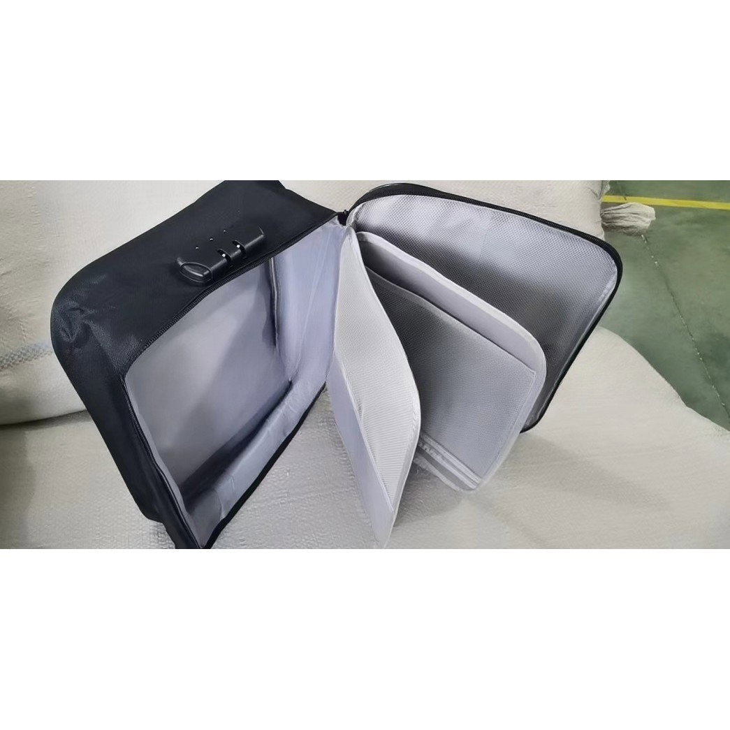 Geanta Flippy pentru Depozitare Acte si Documente, Facturi, Carduri, cu Cod de Securitate, 2 Compartimente, Impermeabila, 37 x 10.5 x 27 cm, Albastru Marin [10]