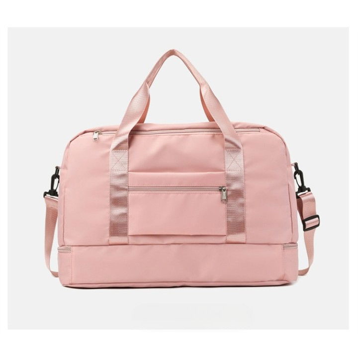 Geanta Pliabila, Flippy, pentru Voiaj, Buzunare Multiple, de Mana, Impermeabila, Material Textil, Capacitate 8 Kg, Dimensiune Deschisa 42x28x10 cm, Roz [8]