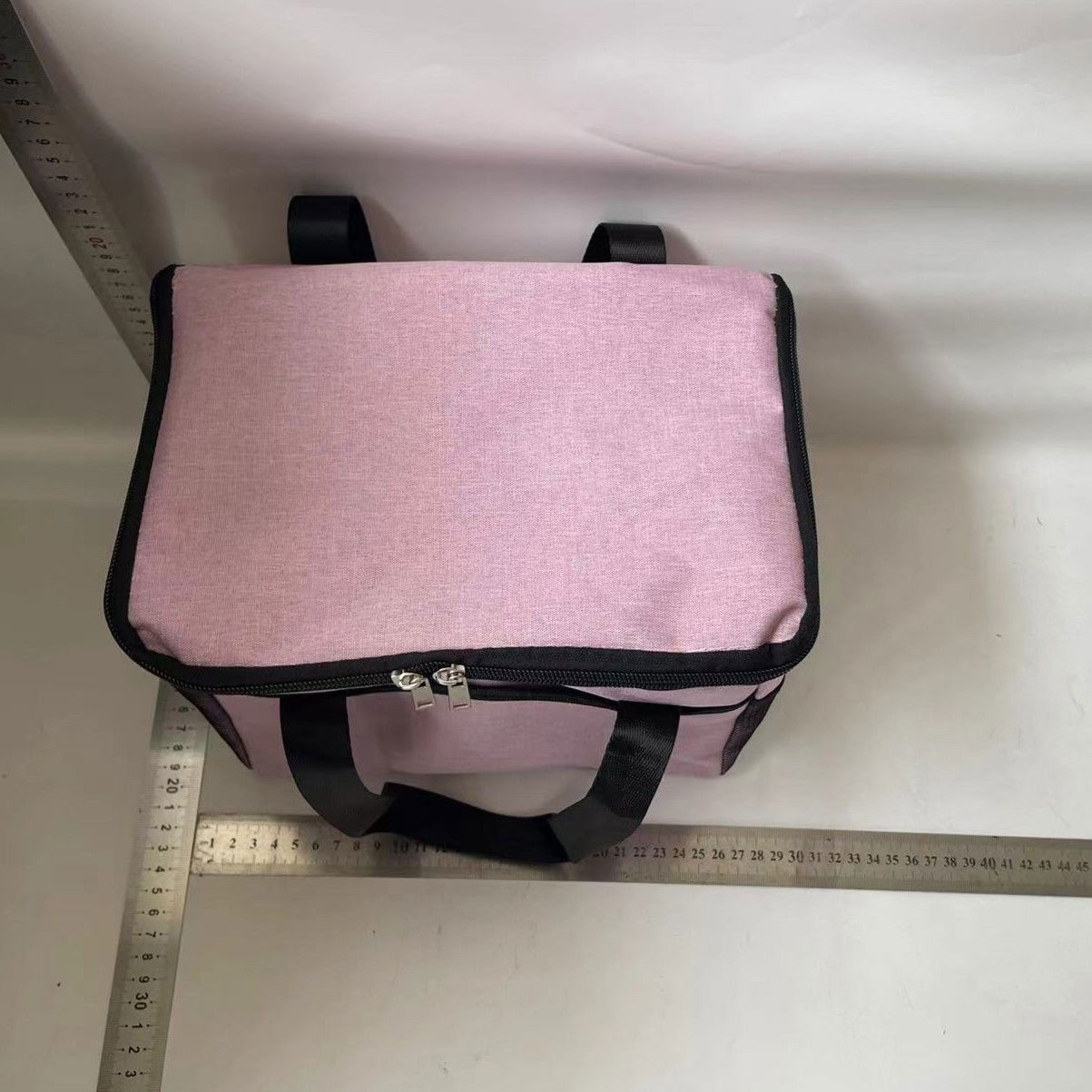 Geanta Termica Flippy pentru Pranz, Compartimente Telefon si Tacamuri, Multifunctionala, Impermeabila, 24x18x21 cm, Roz [2]