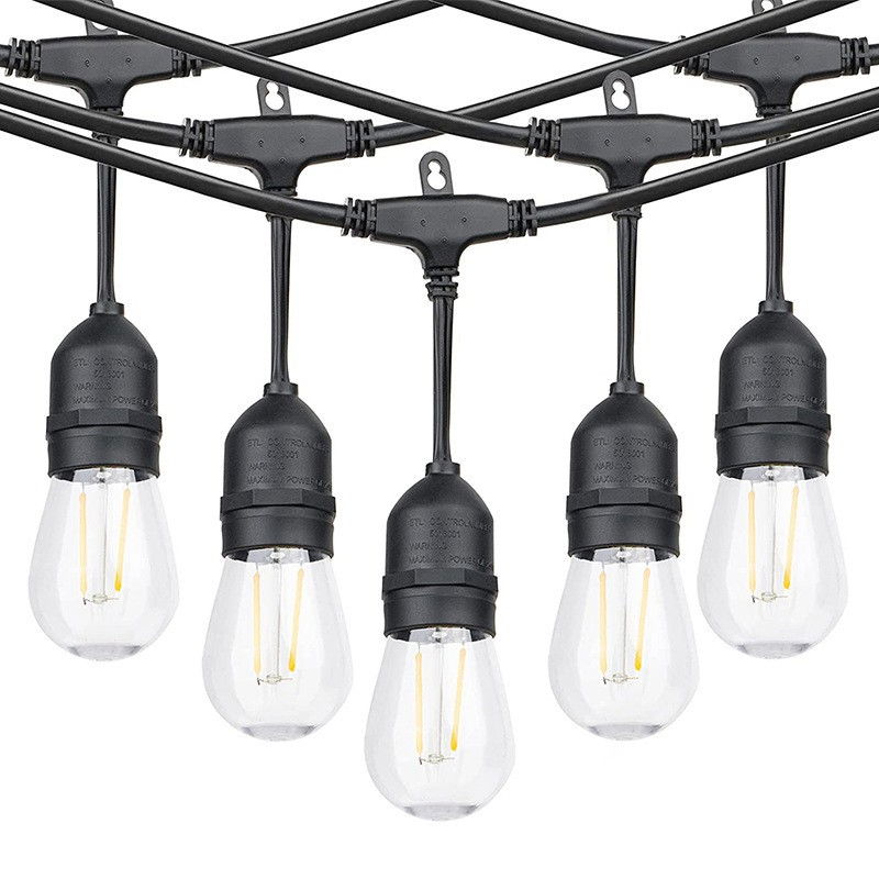 Ghirlanda Luminoasa, Flippy, cu Transformator, 10 m, 10 LED-uri Model Bulb, Interconectabila, IP44, Alb Cald [5]