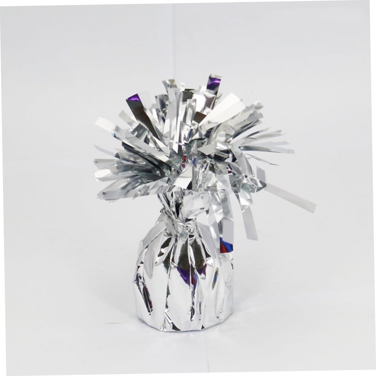 Greutate pentru Baloane cu Heliu, Flippy, din Folie cu Franjuri, 170g, 13 x 5 x 3 cm, Argintiu [5]