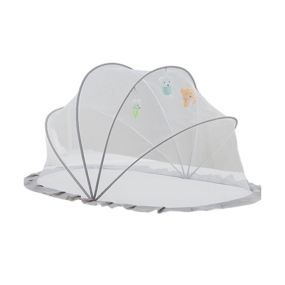 Husa Anti-Tantari, Flippy, Pliabila, Protectie 360 Grade, 0-1 An, 60 x 55 x 5 cm, Gri [1]