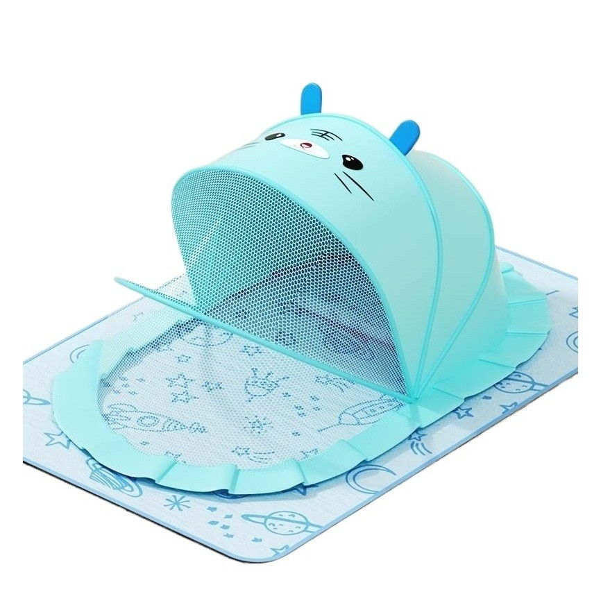 Husa Anti-Tantari, Flippy, Pliabila, Protectie 360 Grade, Parasolar, 0-1 An, 60 x 55 x 5 cm, Albastru [1]