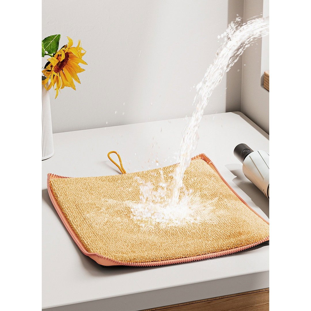 Husa Depozitare Umbrela, Flippy, Impermeabila, Interior Microfibra, cu Fermoar, 28 x 12 cm, Negru/Portocaliu [3]