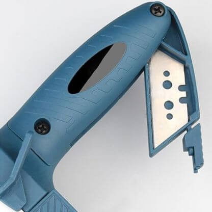 Instrument Manual pentru Bricolaj, Flippy, Ruleta Incorporata, Taiere Gips si Carton, 23x7 cm, Albastru [8]