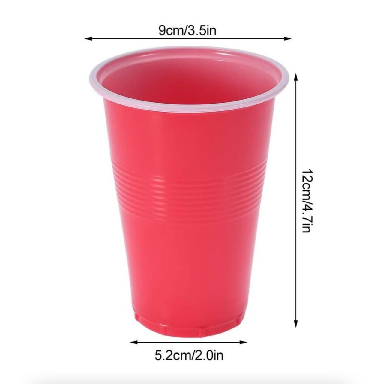 Joc de Baut BEER PONG, Flippy, Set din 12 Mingi de Tenis si 12 Pahare Reutilizabile, Joc Interactiv pentu Adulti, Albastru Rosu [2]