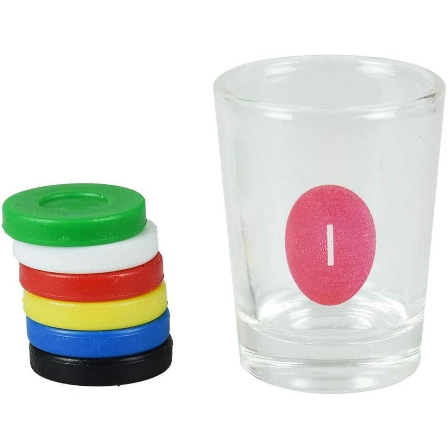 Joc de Baut Gravitational Flippy, pentru Petreceri, Interactiv, pana la 6 Jucatori, Pahare de Shot Incluse, 25.5 x 6.7 x 27.5 cm, Rosu [3]