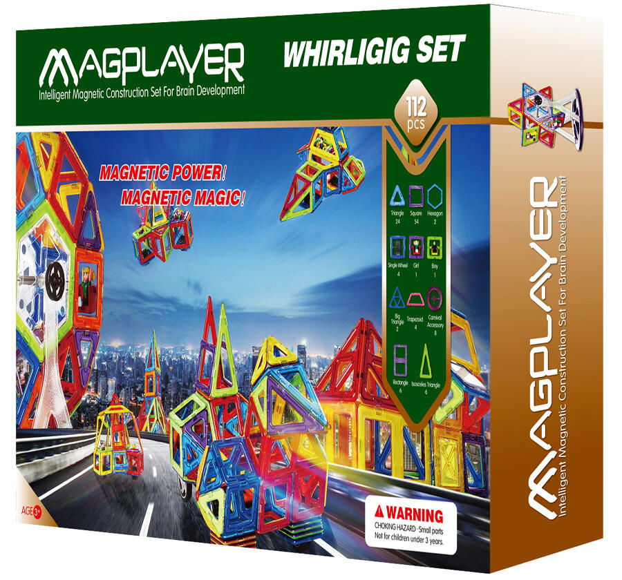 Joc de constructie magnetic - 112 piese [1]