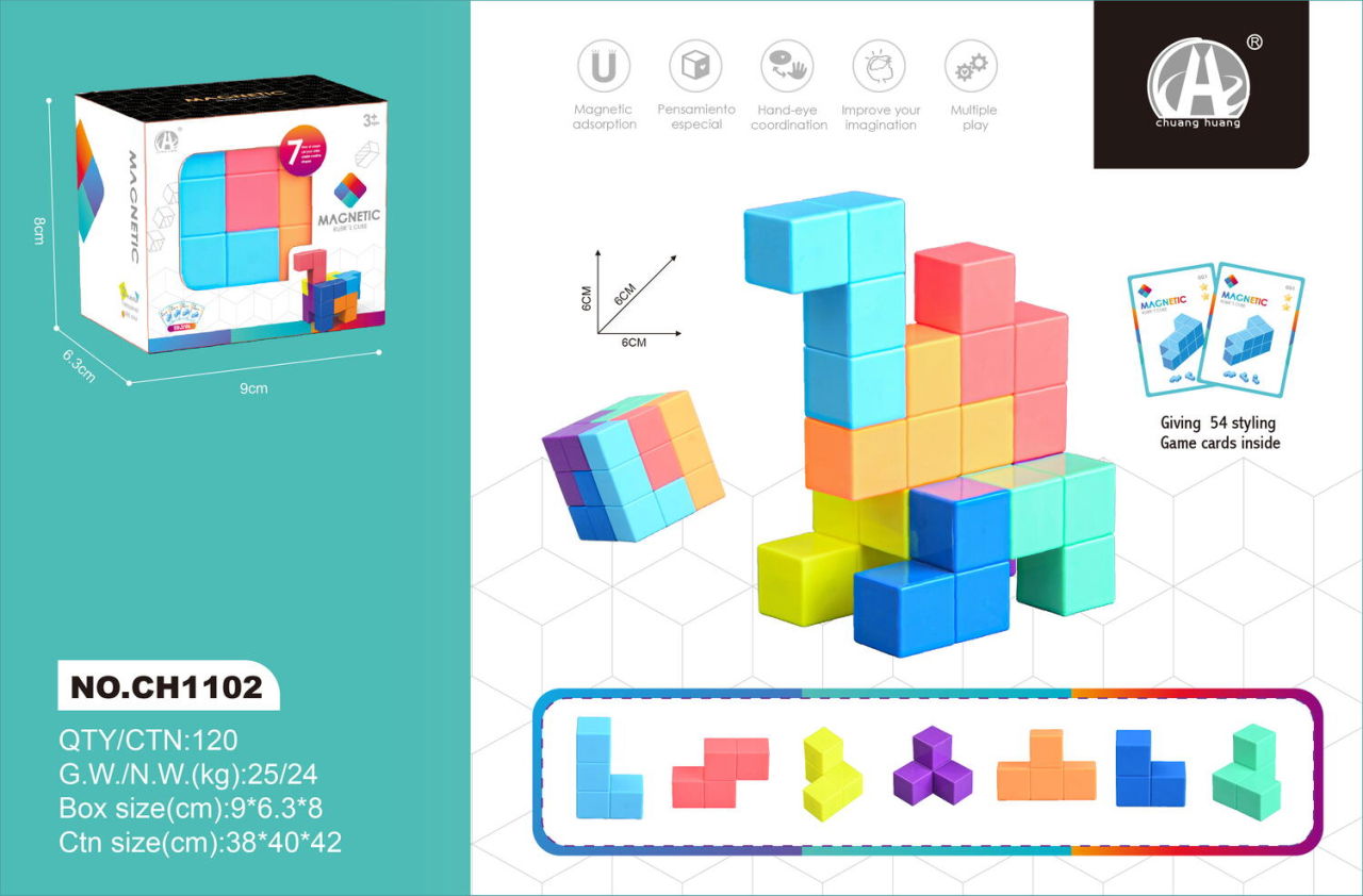Joc de logica magnetic - Cub Soma [3]