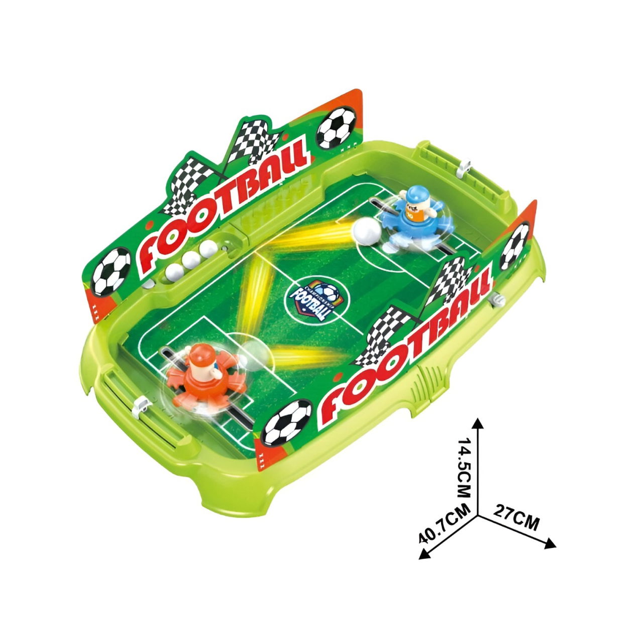 Joc de Masa Interactiv de Fotbal pentru Copii, Flippy, 4 Mingi, Tabela Scor, 40.7x27x14.5 cm, Multicolor [8]