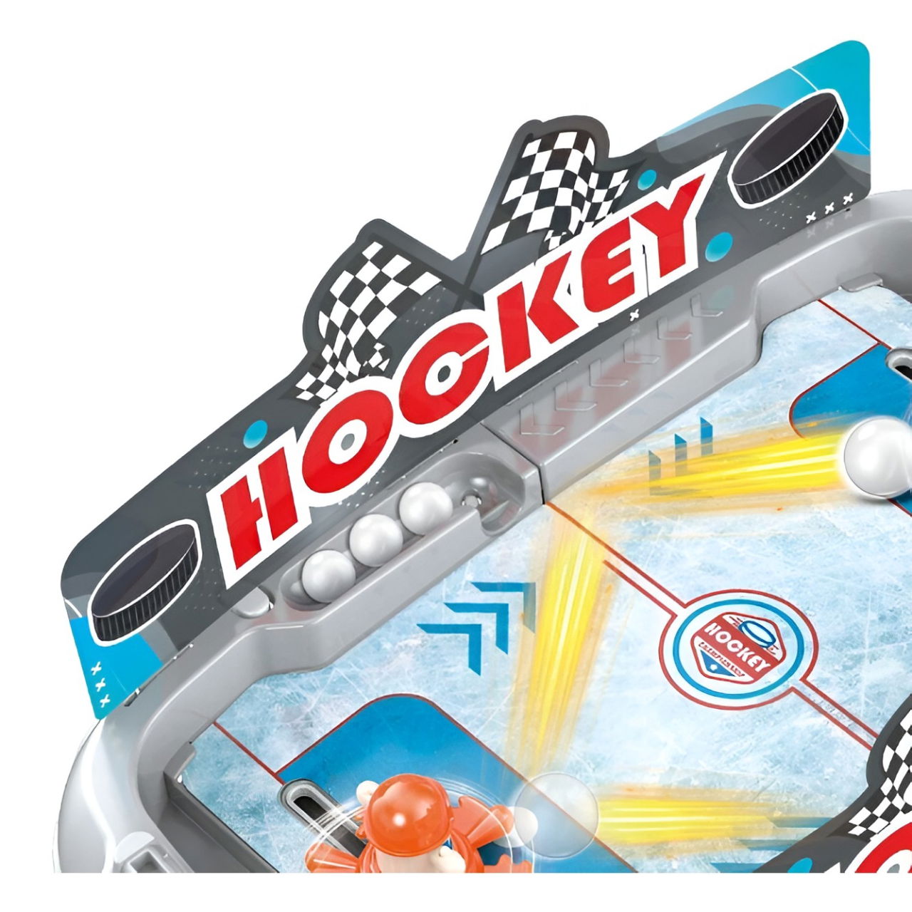 Joc de Masa Interactiv Ice Hockey pentru Copii, Flippy, 4 Mingi, Tabela Scor, 40.7x27x14.5 cm, Multicolor [5]