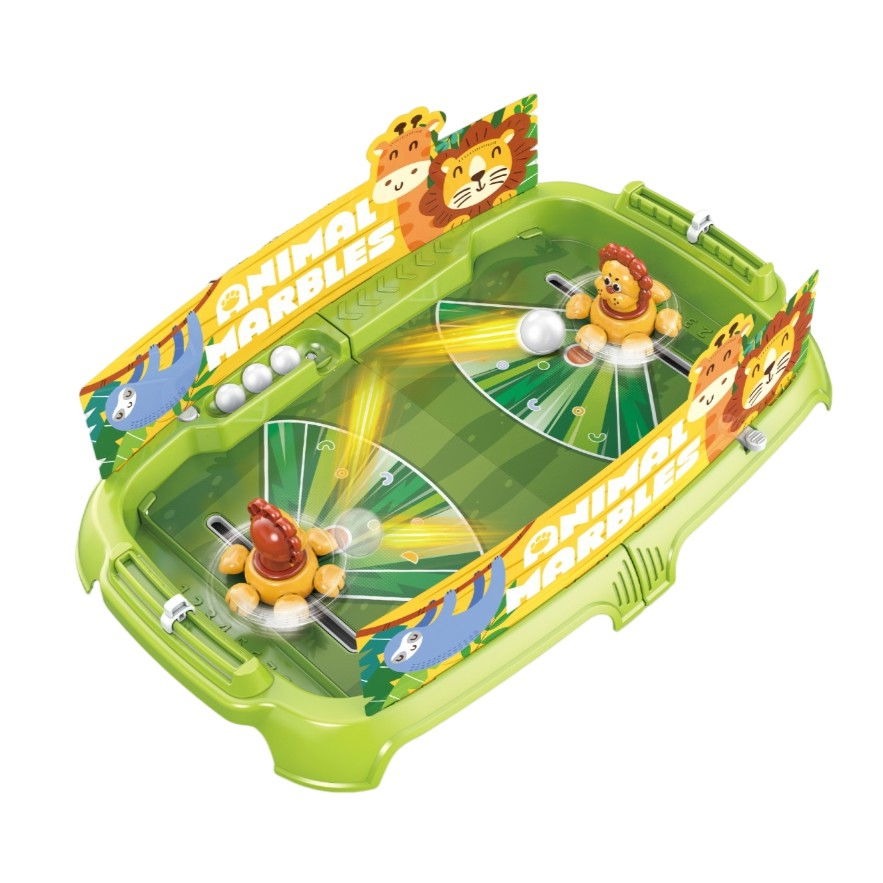 Joc de Masa Interactiv Lion Battle pentru Copii, Flippy, 4 Mingi, Tabela Scor, 40.7x27x14 cm, Verde [1]