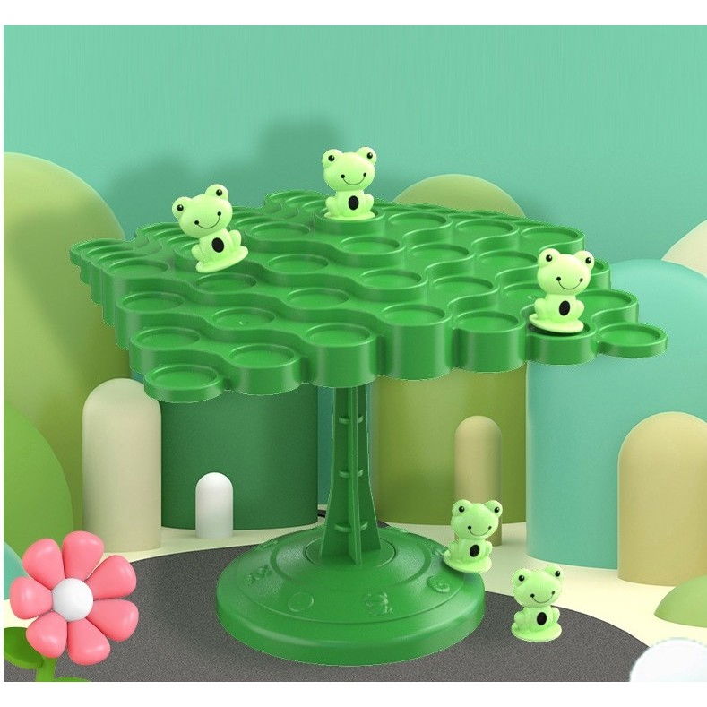 Joc Interactiv, Flippy, Broaste in Echilibru, +3 Ani, din Plastic, 50 de Pioni, Placa de Echilibru, Roata cu Pedepse, Zar, 14 x 7 x 14 cm, Verde [4]