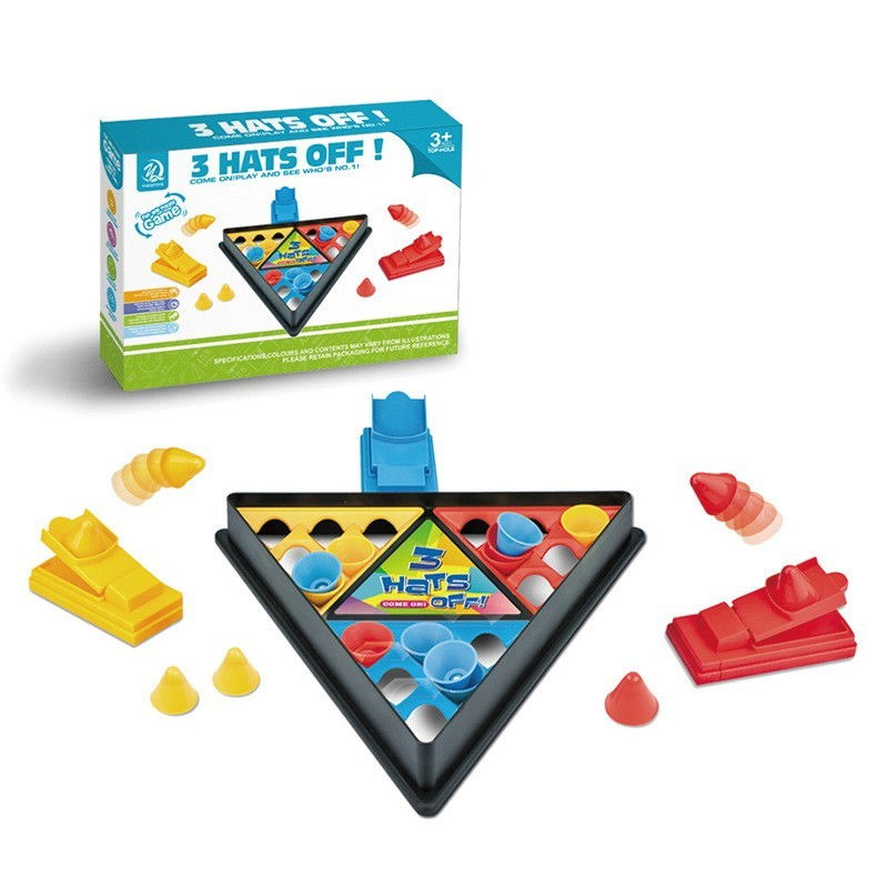 Joc Interactiv pentru Copii, Flippy, 3 Hats Off, Tabla de Joc, Figurine Palarii, +3 Ani, Multicolor [5]