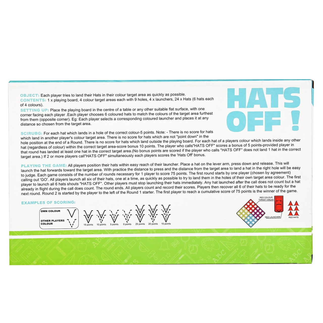 Joc Interactiv pentru Copii, Flippy, 4 Hats Off, Tabla de Joc, Figurine Palarii, +3 Ani, Multicolor [5]