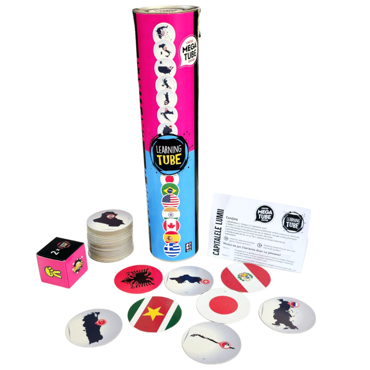 Joc Learning Tube® - Steagurile & Capitalele Lumii [2]