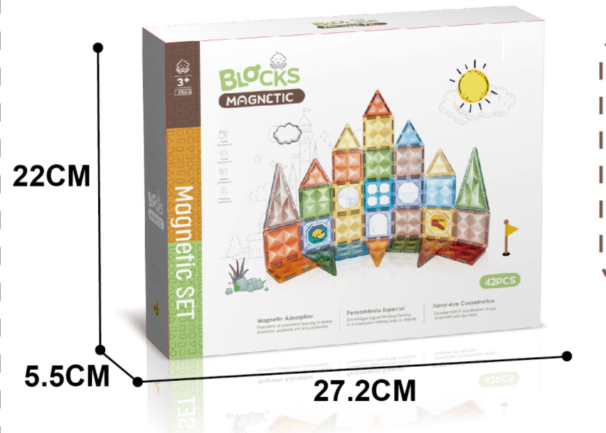 Joc magnetic Diamond - 42 piese (7.5 cm) [2]