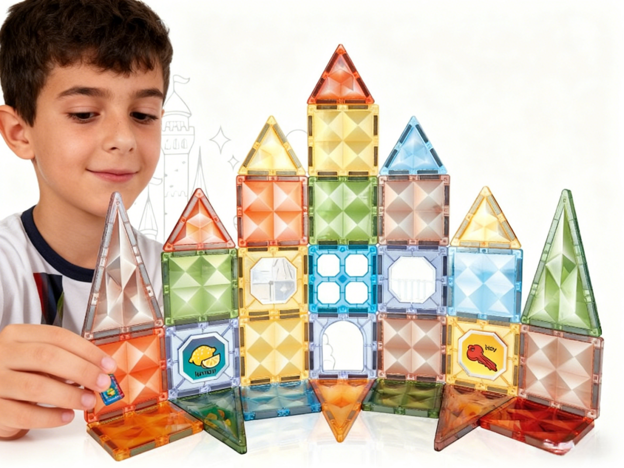 Joc magnetic Diamond - 42 piese (7.5 cm) [5]