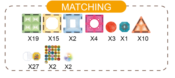 Joc magnetic Diamond cu lumini - 83 piese (7.5 cm) [4]