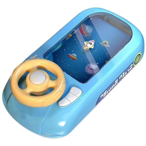 Joc Simulator de Condus, Flippy, 3-6 Ani, Volan Interactiv, Efecte Sonore, din ABS, USB Inclus, Albastru [1]