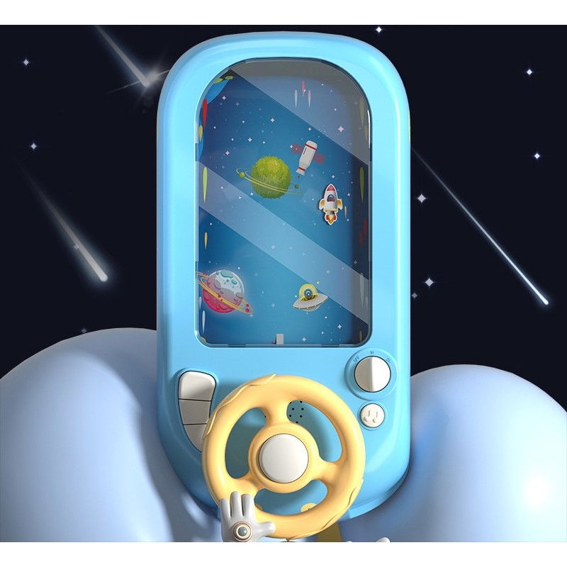 Joc Simulator de Condus, Flippy, 3-6 Ani, Volan Interactiv, Efecte Sonore, din ABS, USB Inclus, Albastru [7]