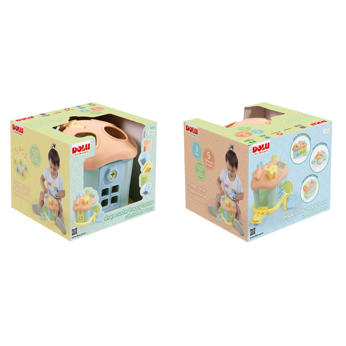 Joc sortare - Casuta vesela cu chei - Pastel [3]